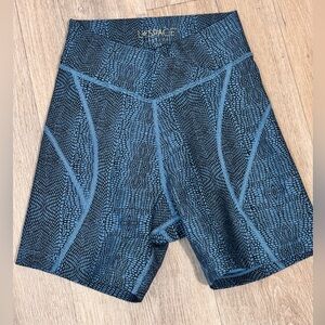 l*space Carter Blue Croc Print Bike Shorts